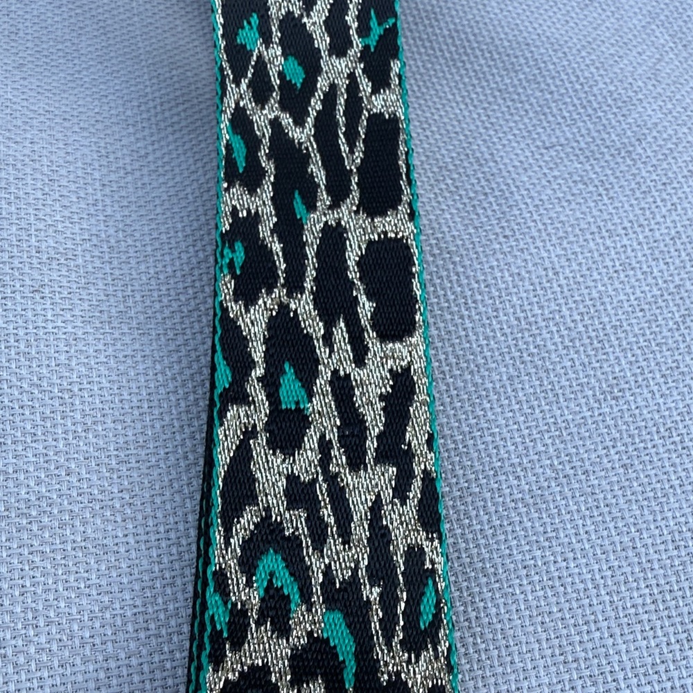Leopard Print Strap with Teal Accents - Picture 2 of 9